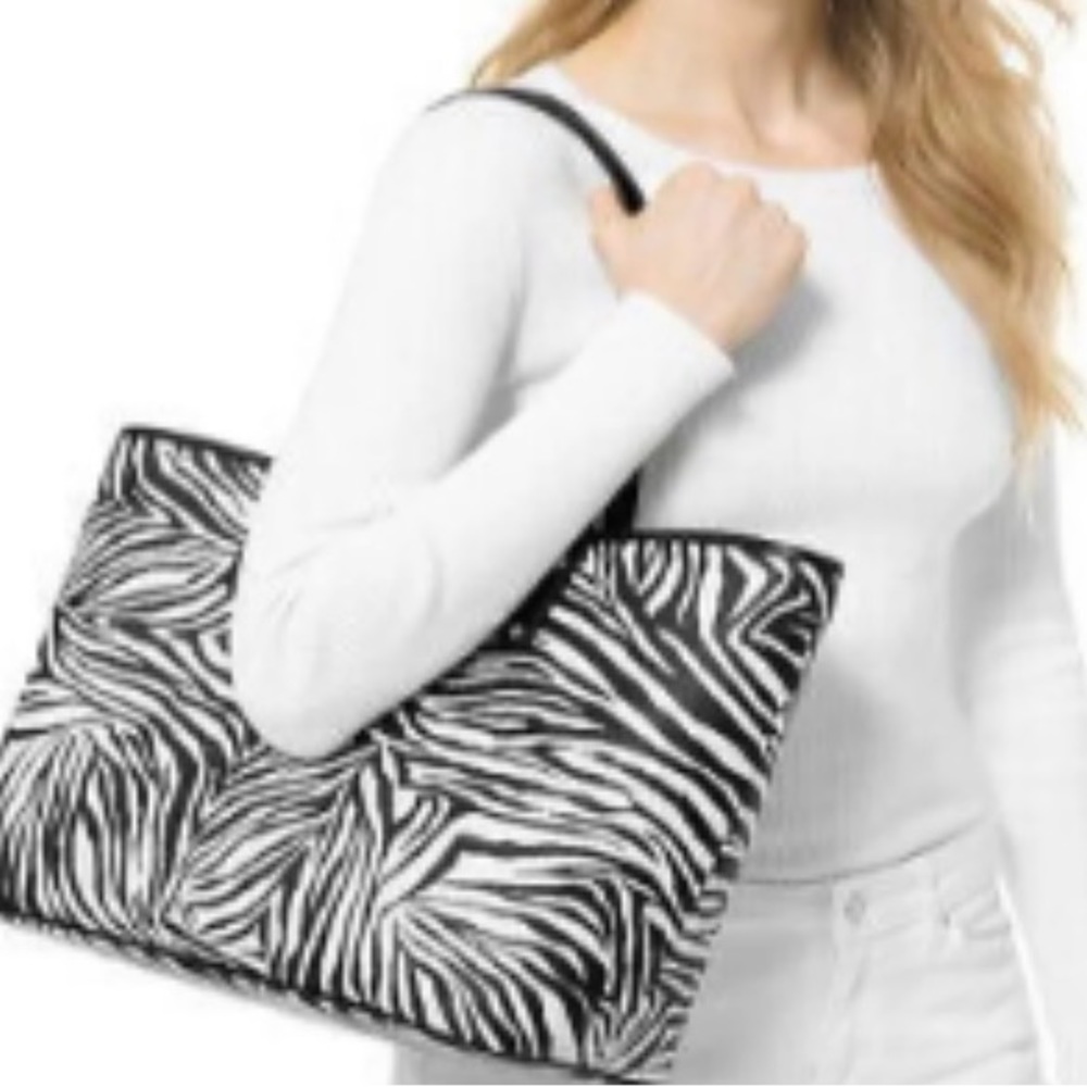 Michael Kors zebra tote bag